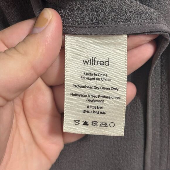 Aritzia Wilfred chevalier blazer open front gray size 6 - Picture 4 of 6